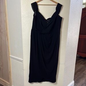 Elegant City Chic Black Women's Dress.